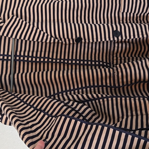 Talbots Navy Striped Knit Blazer Size Large - Picture 9 of 9